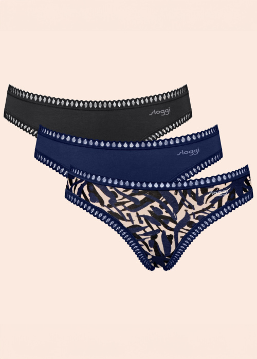 Sloggi Apakšbikses 3PAC kastītē Go Crush Hipster