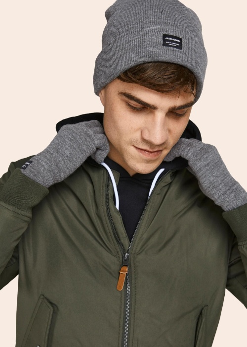 Jack & Jones ziemas cepures un cimdu komplekts