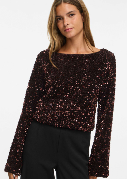 Блуза Faith Boat Neck Sequin Vila