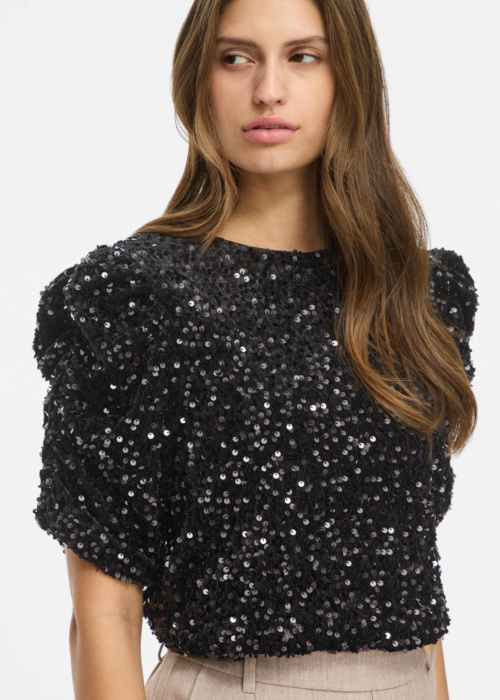 Блуза Believe O-Neck Puff Sequins Vila