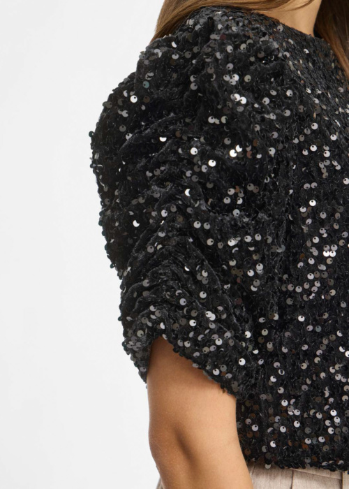 Блуза Believe O-Neck Puff Sequins Vila