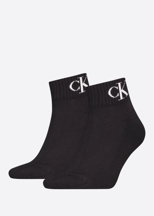 Calvin Klein zeķes Quarter Monogram 2 pāri
