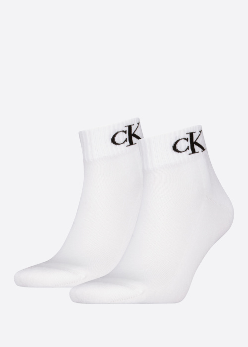Calvin Klein zeķes Quarter Monogram 2 pāri