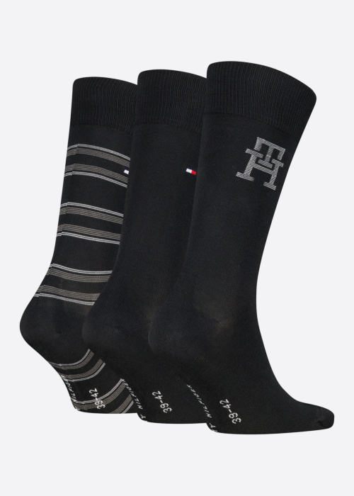 Носки Monogram Stripe 3 Pack в подарочной коробке Tommy Hilfiger