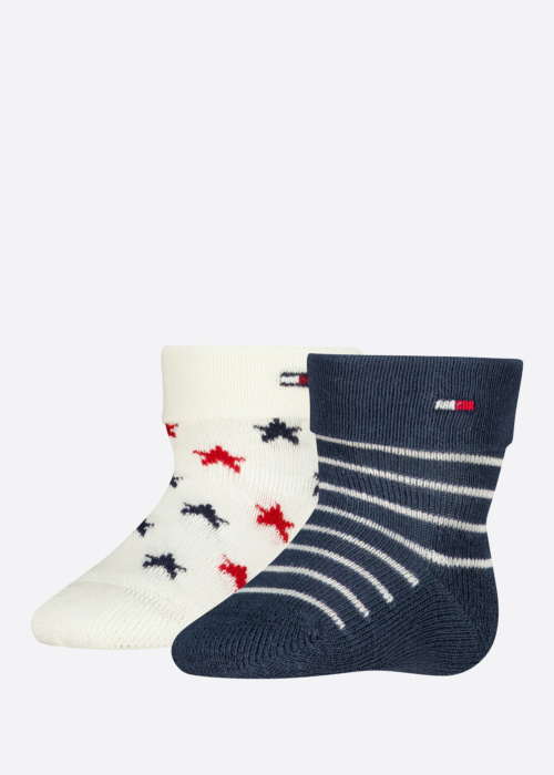 Носки Fold Over Abs 2 Pack Tommy Hilfiger
