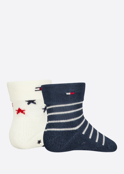 Носки Fold Over Abs 2 Pack Tommy Hilfiger