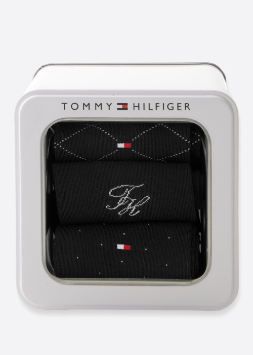 Tommy Hilfiger zeķes Monogram 3 Pack dāvanu kastītē