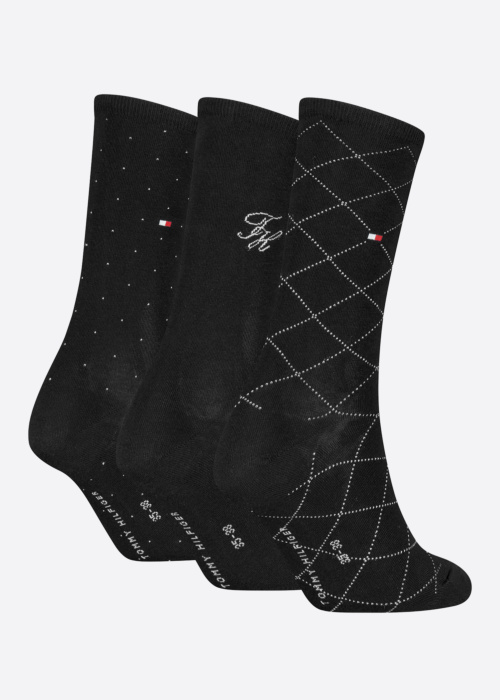Tommy Hilfiger zeķes Monogram 3 Pack dāvanu kastītē