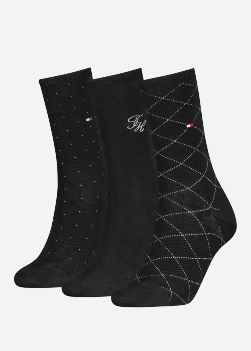 Tommy Hilfiger zeķes Monogram 3 Pack dāvanu kastītē