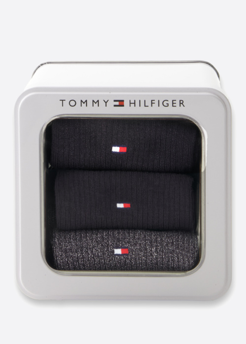 Tommy Hilfiger zeķes Short Lurex 3 Pack dāvanu kastītē