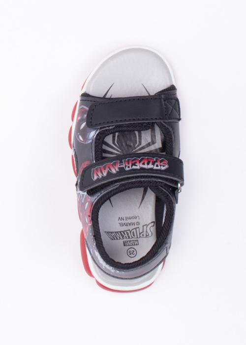 Leomil sandales ar gaismiņām Spiderman