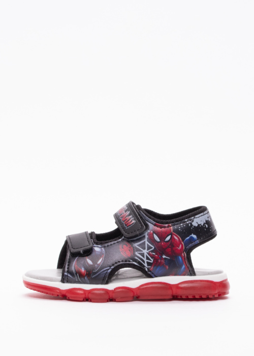 Leomil sandales ar gaismiņām Spiderman