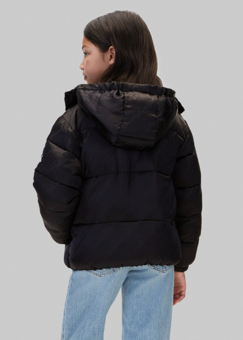 Calvin Klein stepeta ziemas jaka Logotips Jacquard