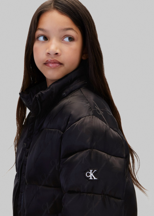 Calvin Klein stepeta ziemas jaka Logotips Jacquard