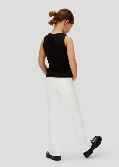 Calvin Klein džinsa bikses Flare White
