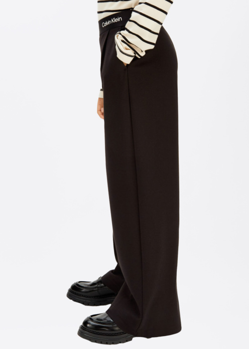 Calvin Klein bikses Logotips Tape Wide Leg Punto