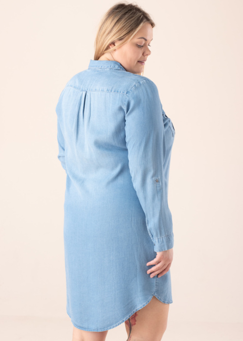 Джинсовое платье Sigga Ls Short Dress Mix Ga Cur Vero Moda Curve