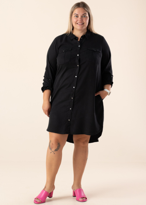 Vero Moda Curve džinsa kleita Sigga Ls Short Dress Mix Ga Cur