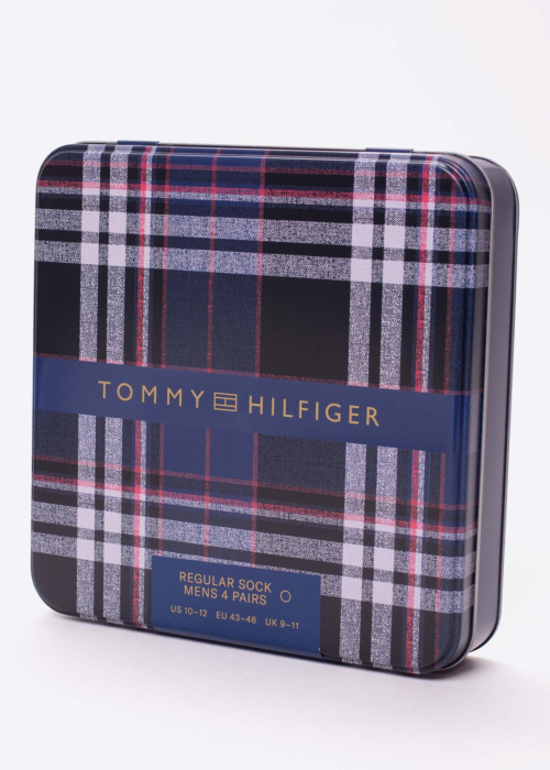 Tommy Hilfiger zeķes Stripe 4 Pack dāvanu kastītē