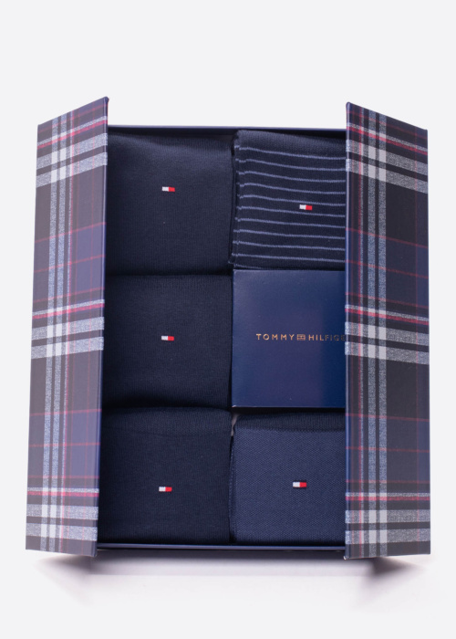 Tommy Hilfiger zeķes Stripe 5 Pack dāvanu kastītē
