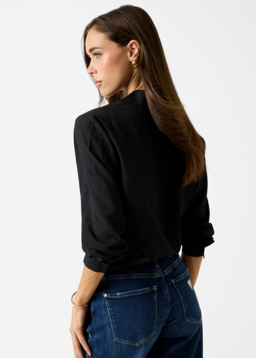 Guess blūze Flore Logotips