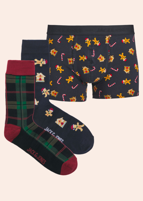 Боксеры Да Носки в подарочной упаковке Xmas Jack & Jones