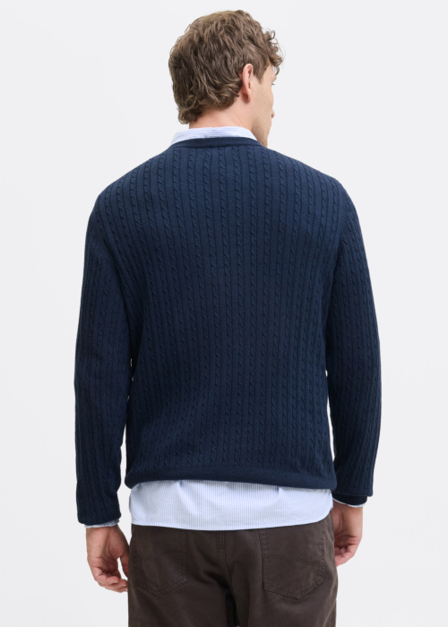 Jack & Jones adījums Emil Knit Cable Crew Neck