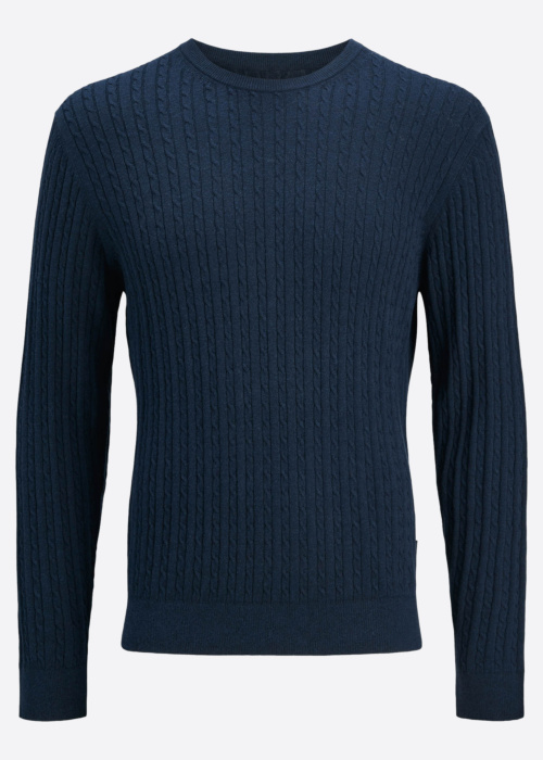 Jack & Jones adījums Emil Knit Cable Crew Neck