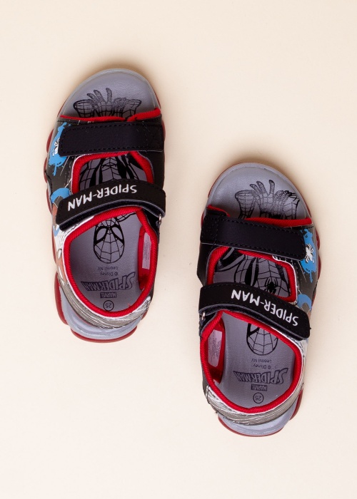 Leomil sandales ar gaismiņām Spiderman