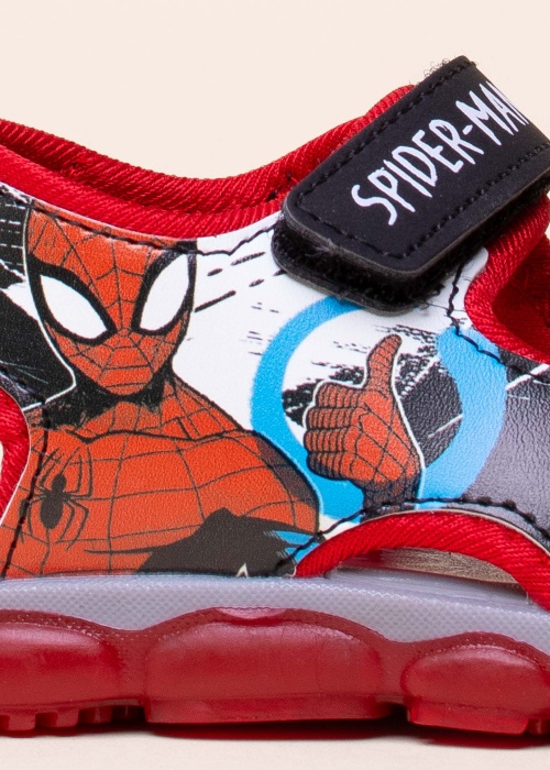 Leomil sandales ar gaismiņām Spiderman