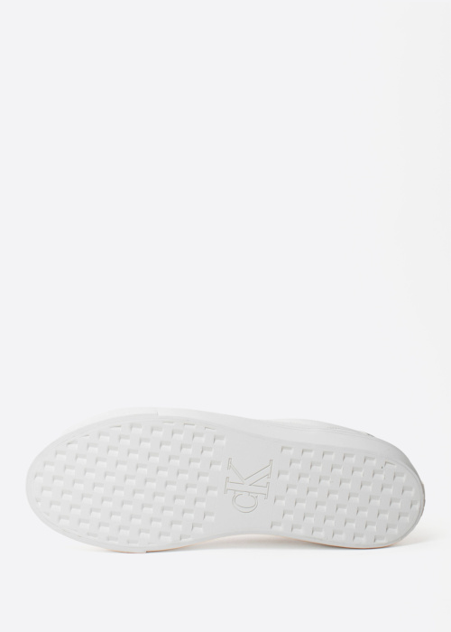 Calvin Klein kedas Vulc Flatf Lth Silver Logotips Tag