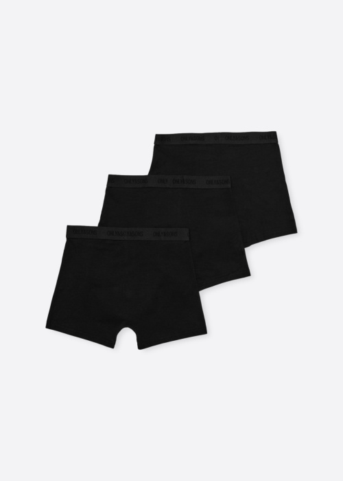 Only & Sons bokseršorti Fitz Solid Black Boxer 3pk. Acc