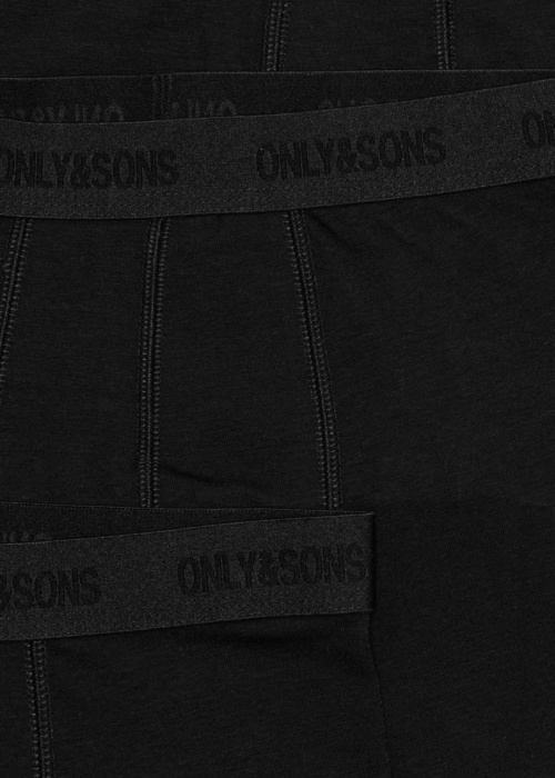 Only & Sons bokseršorti Fitz Solid Black Boxer 3pk. Acc