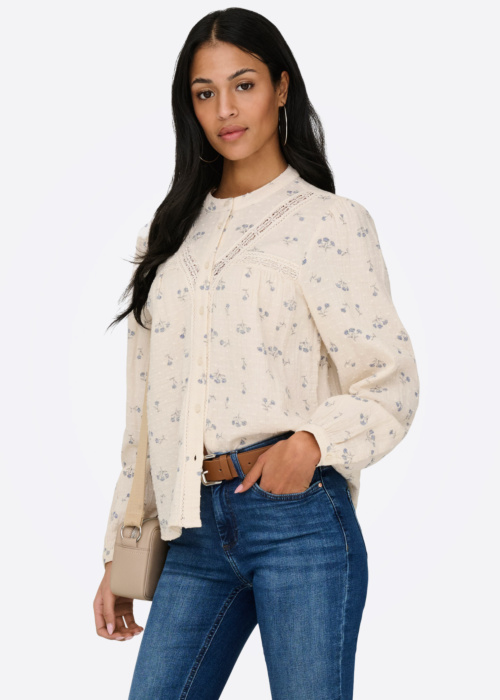 Only blūze Lari Flower