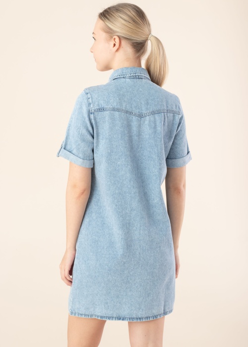 Vero Moda džinsa kleita Jennie Ss Short Denim Dress Ga