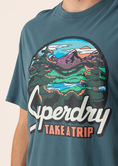 SuperDry T-krekls Travel Postcard Graphic
