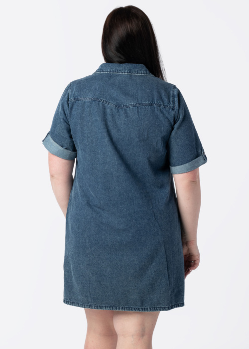 Джинсовое платье Jennie Ss Short Denim Dress Cur Vero Moda Curve