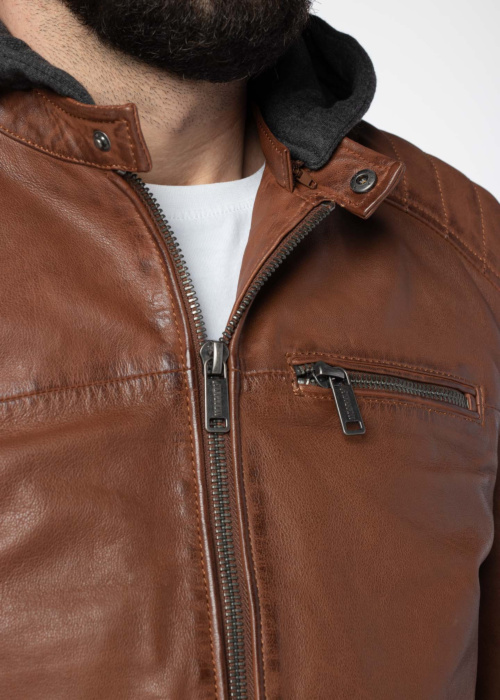 Кожаная куртка Mustang