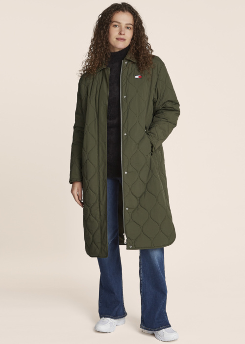 Tommy Jeans pavasara-rudens mētelis Tjw Onion Quilt Coat Ext