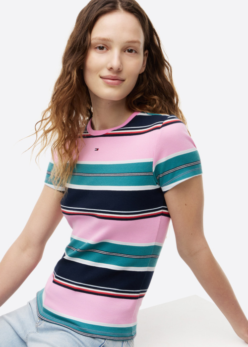 Tommy Jeans T-krekls Slim Essential Rib