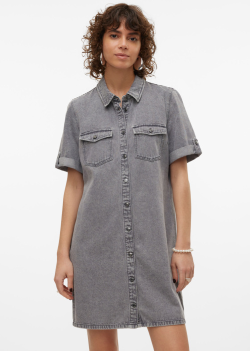 Vero Moda džinsa kleita Jennie Ss Short Denim Dress Ga