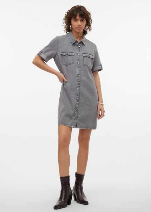 Vero Moda džinsa kleita Jennie Ss Short Denim Dress Ga