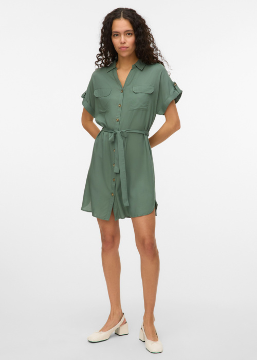 Vero Moda kreklkleita Bumpy Ss Short Shirt Dress Wvn