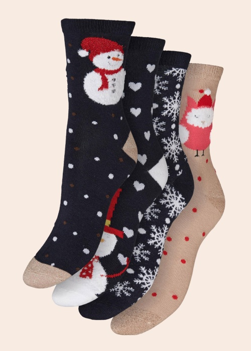 Vero Moda zeķes 4 pāri Elf dāvanu kastītē