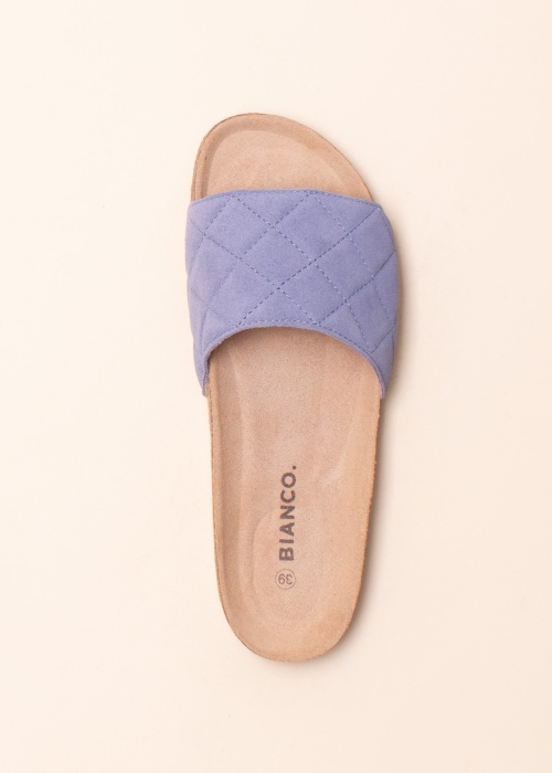 Bianco zamšādas sandales