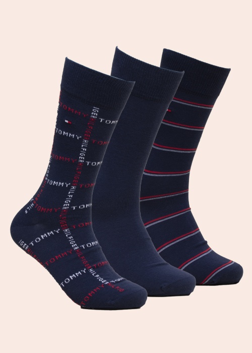 Tommy Hilfiger zeķes 3 pāri dāvanu kastītē