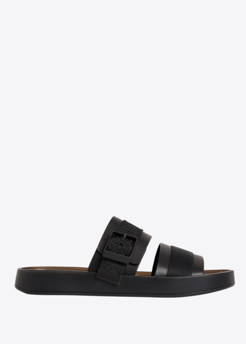 Calvin Klein sandales Ergon Buckle Wb Lth Aop
