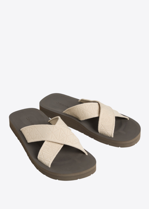 Calvin Klein sandales Ess Diecut Xcross Wb Aop