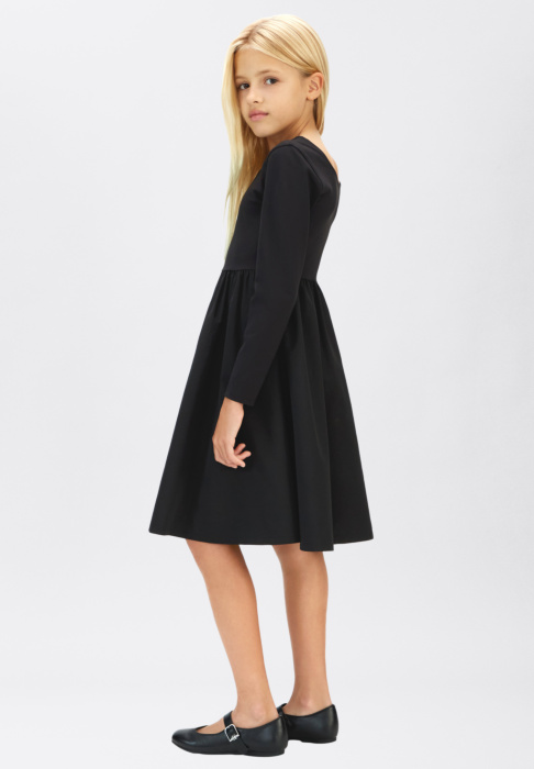 Calvin Klein kleita Mix Media Fit Flare L/s Dress