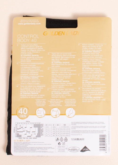 Golden Lady zeķubikses Control bodijs 40 den